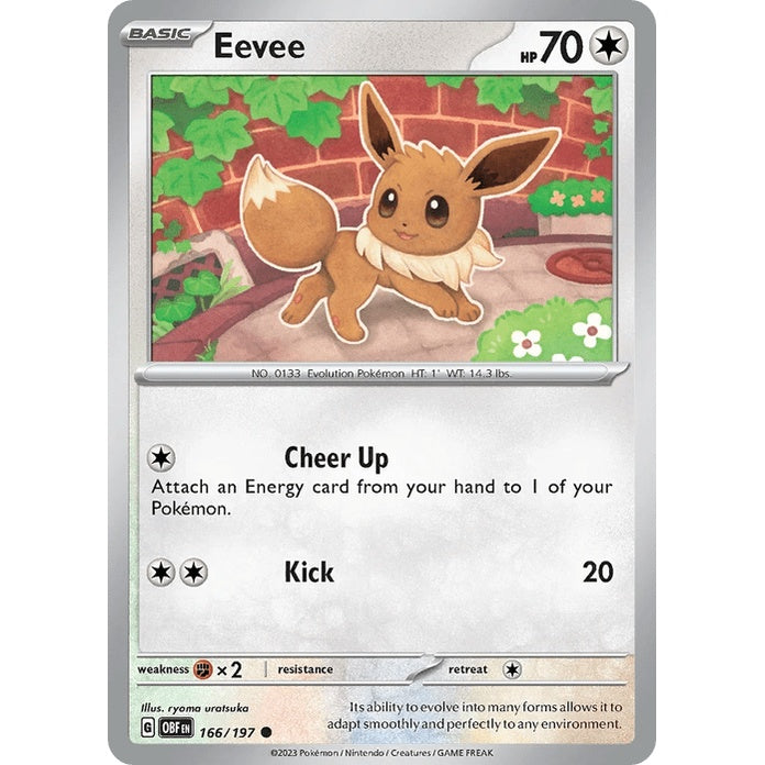 Eevee - Obsidian Flames (Common) [OBF-166] English / Near Mint / Normal
