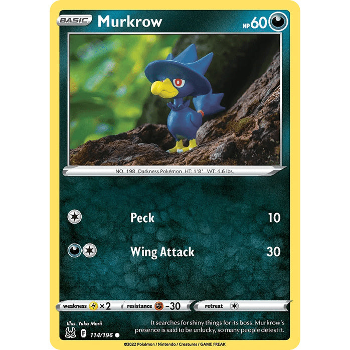 Murkrow - Lost Origin (Common) [LOR-114] English / Near Mint / Normal