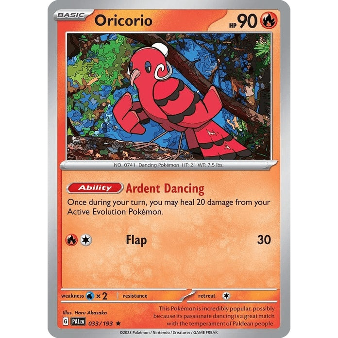 Oricorio - Paldea Evolved (Rare) [PAL-33] English / Near Mint / Normal