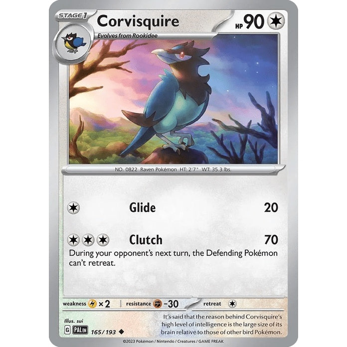 Corvisquire - Paldea Evolved (Uncommon) [PAL-165] English / Near Mint / Normal