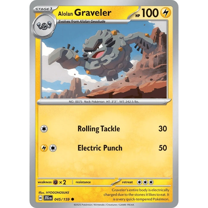 Alolan Graveler - Journey Together (Common) [JTG-45] English / Near Mint / Normal