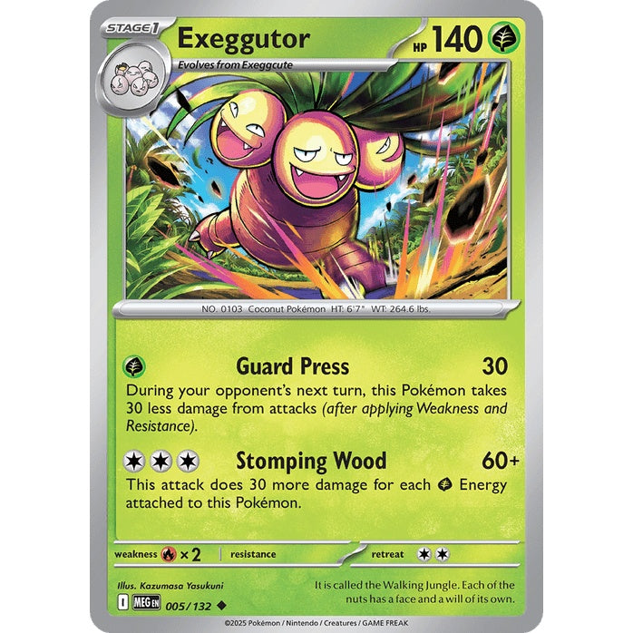 Exeggutor - Mega Evolution (Uncommon) [MEG-5] English / Near Mint / Normal