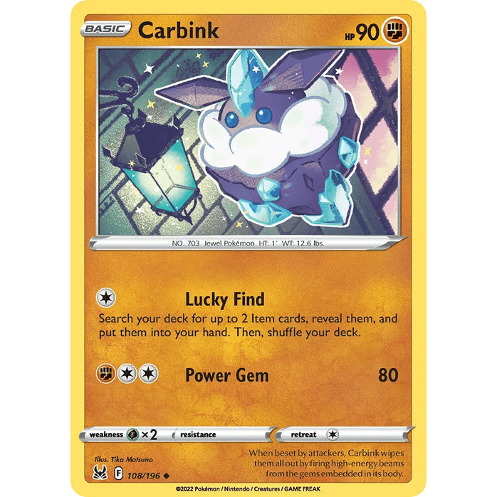 Carbink - Lost Origin (Uncommon) [LOR-108] English / Near Mint / Normal