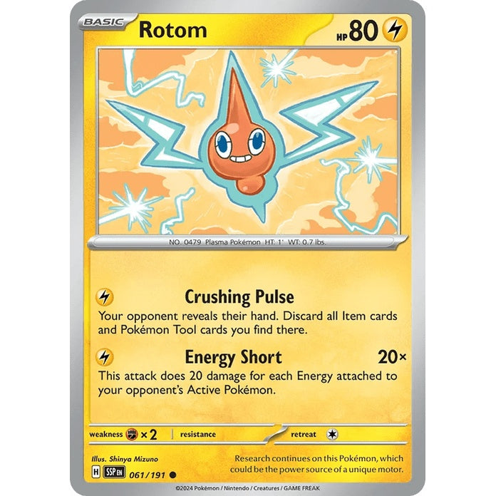 Rotom - Surging Sparks (Common) [SSP-61] English / Near Mint / Normal