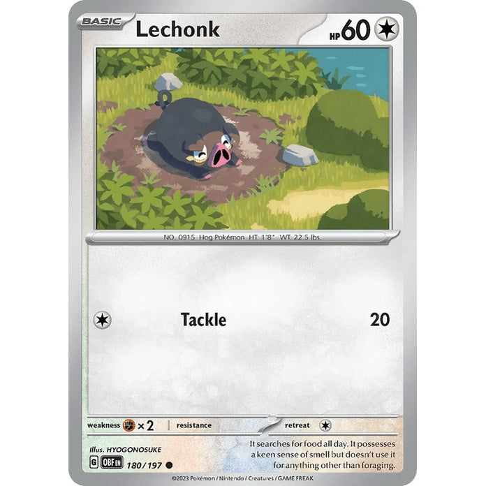 Lechonk - Obsidian Flames (Common) [OBF-180] English / Near Mint / Normal