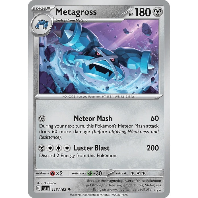 Metagross - Temporal Forces (Uncommon) [TEF-115] English / Near Mint / Normal