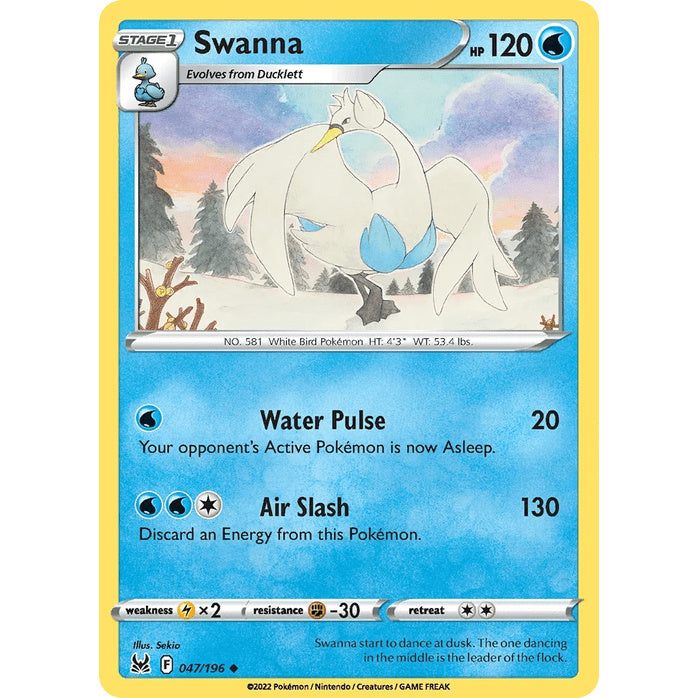 Swanna - Lost Origin (Uncommon) [LOR-47] English / Near Mint / Normal