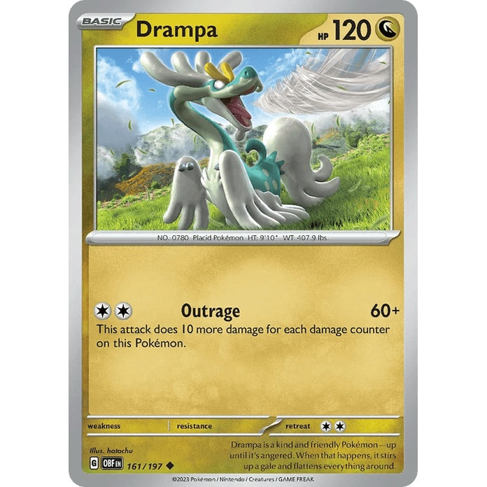 Drampa - Obsidian Flames (Uncommon) [OBF-161] English / Near Mint / Normal