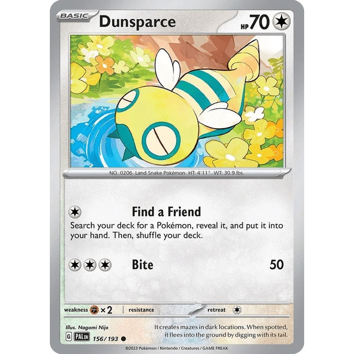 Dunsparce - Paldea Evolved (Common) [PAL-156] English / Near Mint / Normal