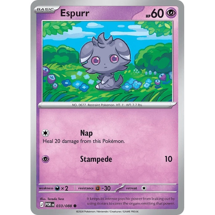 Espurr - Perfect Order (Common) [POR-33] English / Near Mint / Normal