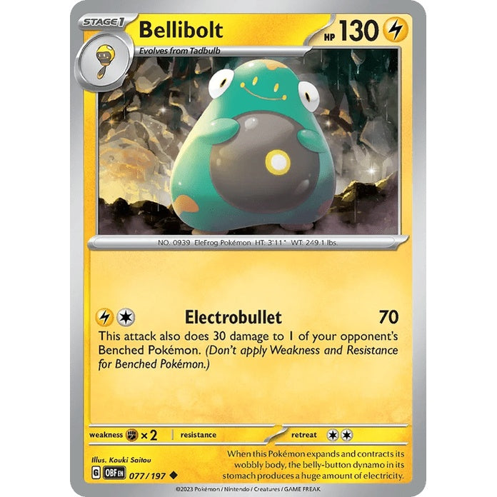 Bellibolt - Obsidian Flames (Uncommon) [OBF-77] English / Near Mint / Normal