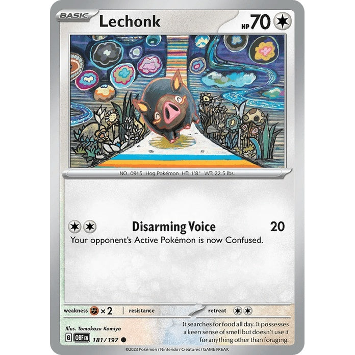 Lechonk - Obsidian Flames (Common) [OBF-181] English / Near Mint / Normal