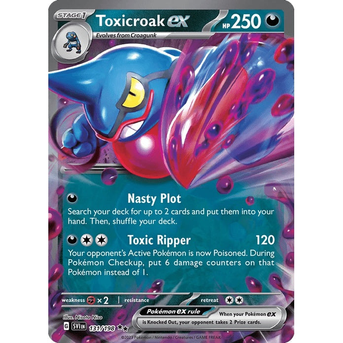Toxicroak ex - Scarlet & Violet (Double Rare) [SVI-131] English / Near Mint / Normal