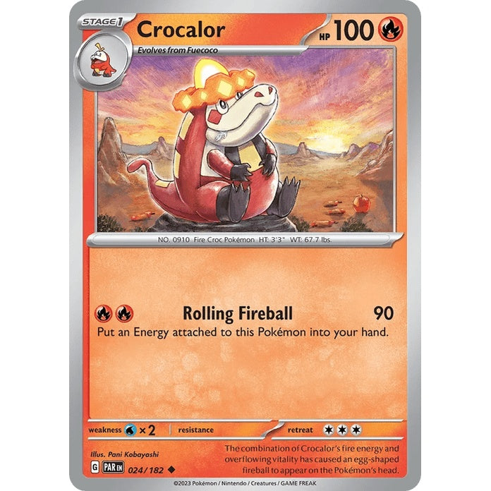 Crocalor - Paradox Rift (Uncommon) [PAR-24] English / Near Mint / Normal