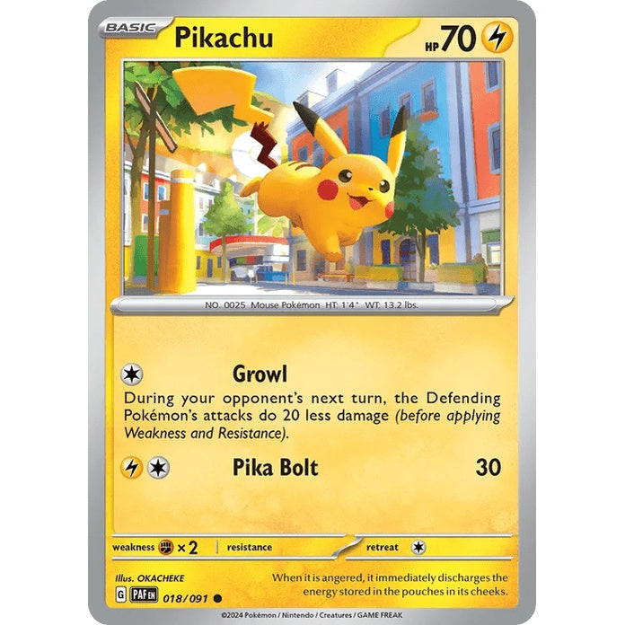 Pikachu - Paldean Fates (Common) [PAF-18] English / Near Mint / Normal