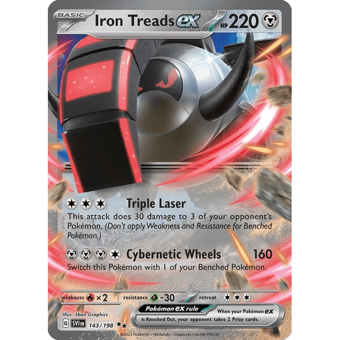 Iron Treads ex - Scarlet & Violet (Double Rare) [SVI-143] English / Near Mint / Normal