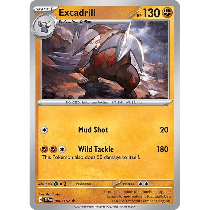 Excadrill - Temporal Forces (Uncommon) [TEF-86] English / Near Mint / Normal