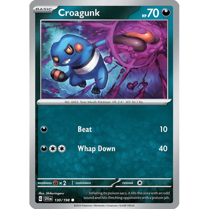 Croagunk - Scarlet & Violet (Common) [SVI-130] English / Near Mint / Normal