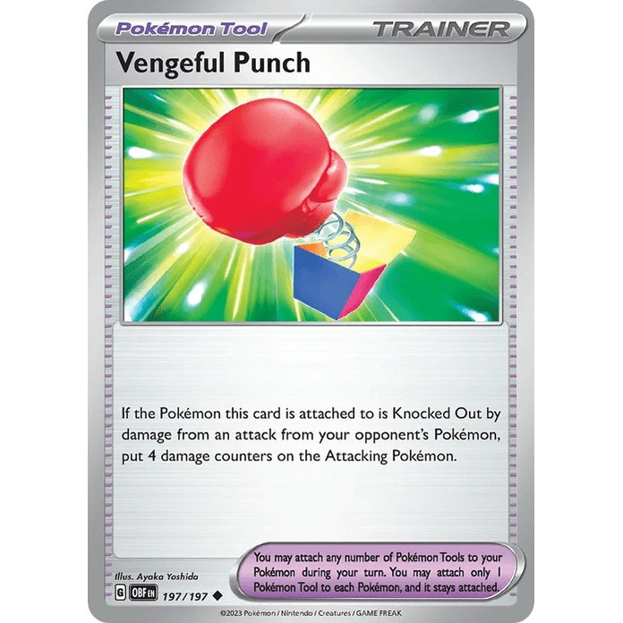Vengeful Punch - Obsidian Flames (Uncommon) [OBF-197] English / Near Mint / Normal
