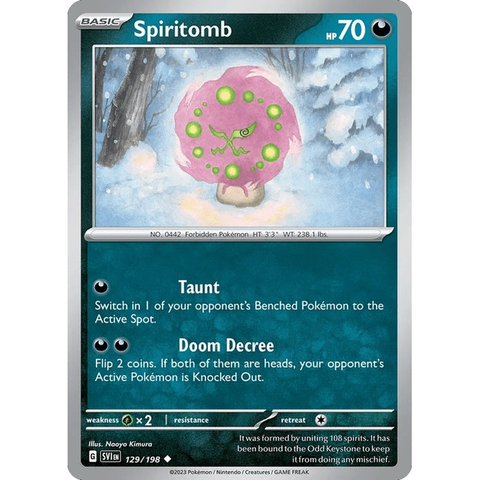 Spiritomb - Scarlet & Violet (Uncommon) [SVI-129] English / Near Mint / Normal