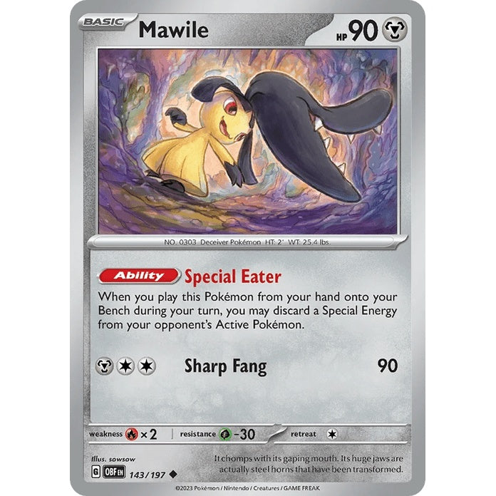 Mawile - Obsidian Flames (Uncommon) [OBF-143] English / Near Mint / Normal