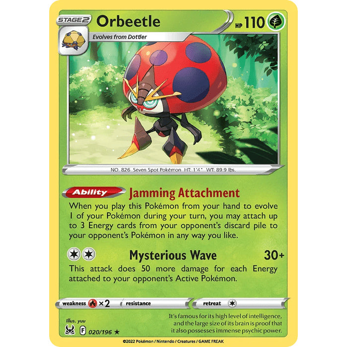 Orbeetle - Lost Origin (Rare Holo) [LOR-20] English / Near Mint / Normal