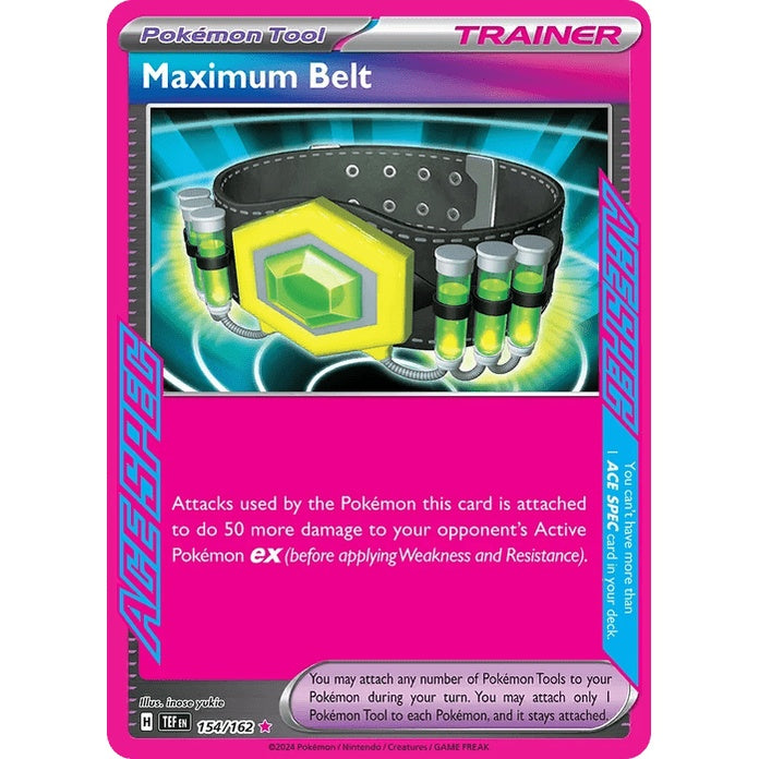 Maximum Belt - Temporal Forces (ACE SPEC Rare) [TEF-154] English / Near Mint / Normal