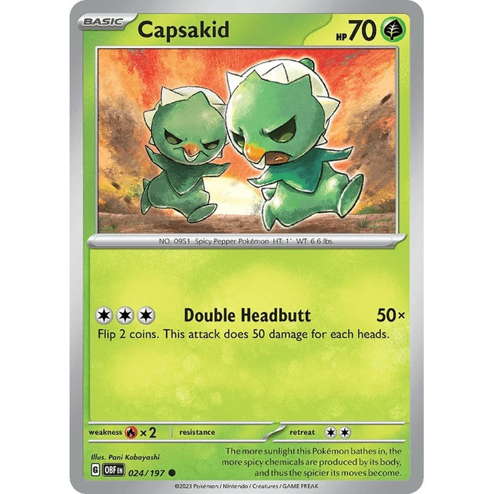Capsakid - Obsidian Flames (Common) [OBF-24] English / Near Mint / Normal
