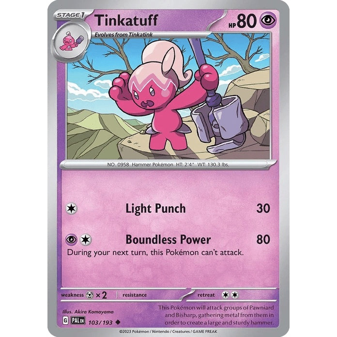 Tinkatuff - Paldea Evolved (Uncommon) [PAL-103] English / Near Mint / Normal