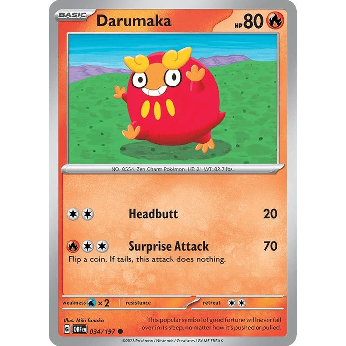 Darumaka - Obsidian Flames (Common) [OBF-34] English / Near Mint / Normal
