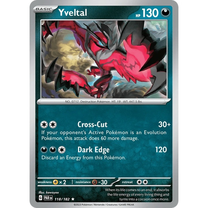 Yveltal - Paradox Rift (Rare) [PAR-118] English / Near Mint / Normal