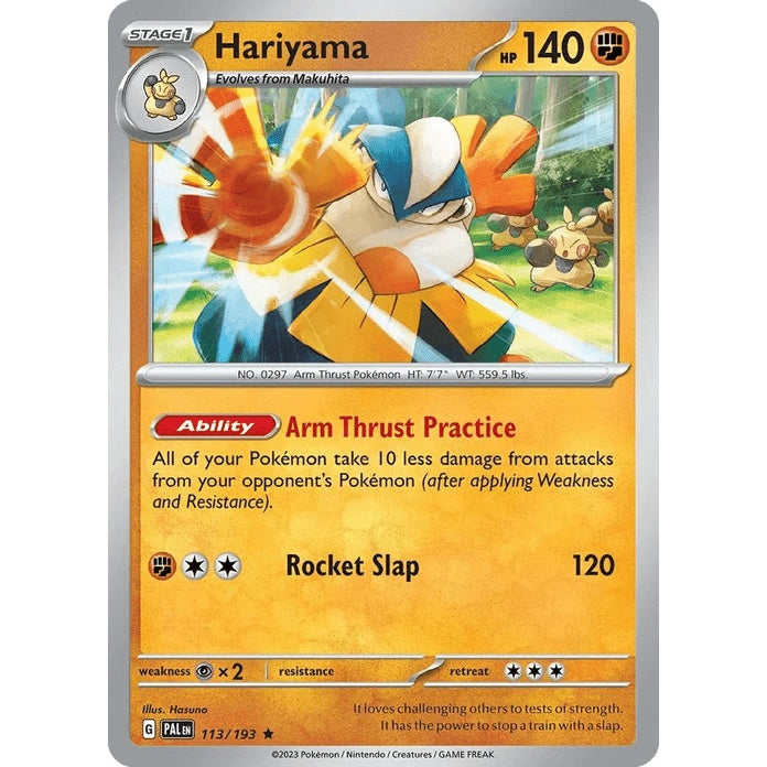 Hariyama - Paldea Evolved (Rare) [PAL-113] English / Near Mint / Normal