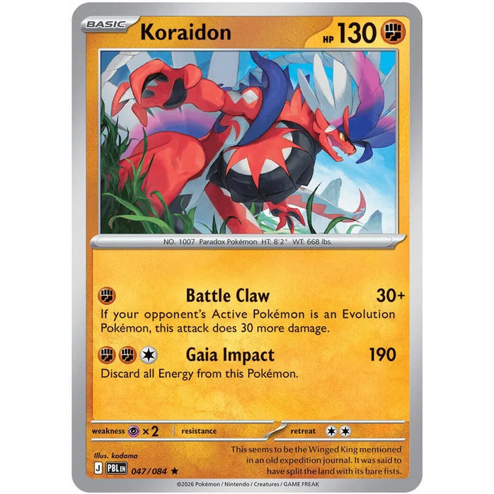 Koraidon - Pitch Black (Rare) [PBL-47] English / Near Mint / Normal
