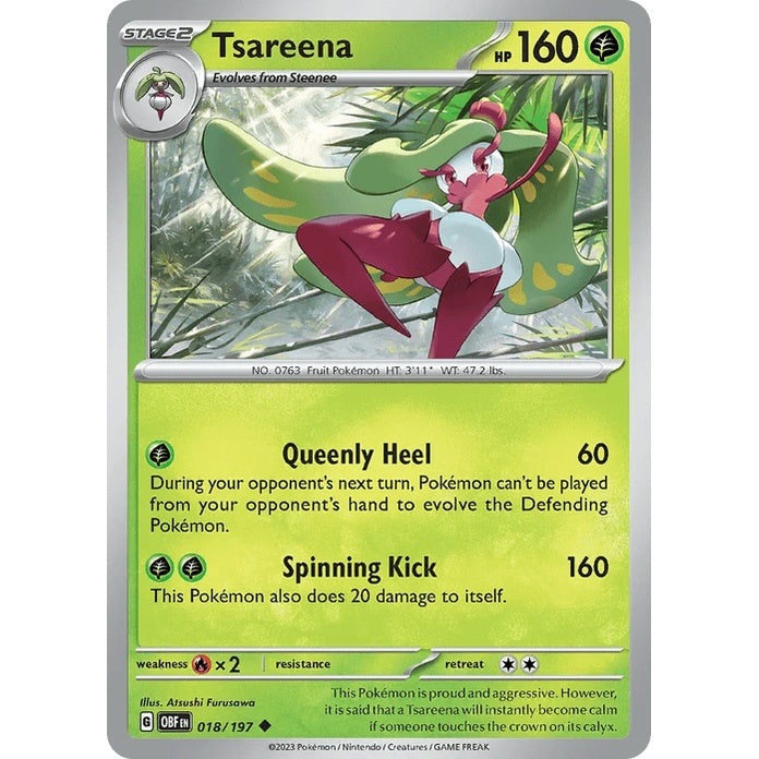 Tsareena - Obsidian Flames (Uncommon) [OBF-18] English / Near Mint / Normal