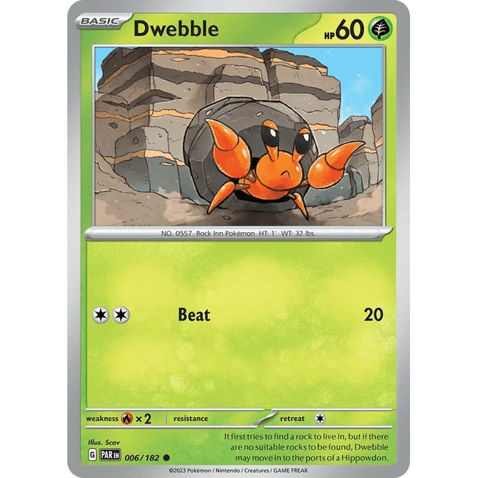 Dwebble - Paradox Rift (Common) [PAR-6] English / Near Mint / Normal