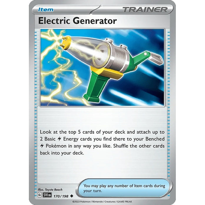 Electric Generator - Scarlet & Violet (Uncommon) [SVI-170] English / Near Mint / Normal