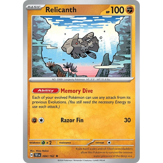 Relicanth - Temporal Forces (Rare) [TEF-84] English / Near Mint / Normal