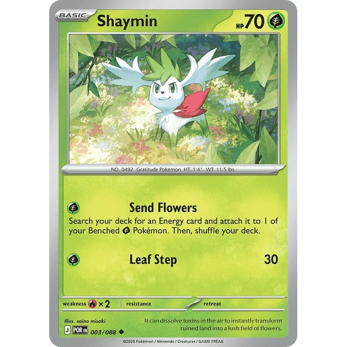 Shaymin - Perfect Order (Uncommon) [POR-3] English / Near Mint / Normal