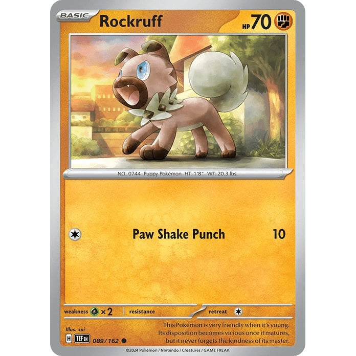Rockruff - Temporal Forces (Common) [TEF-89] English / Near Mint / Normal