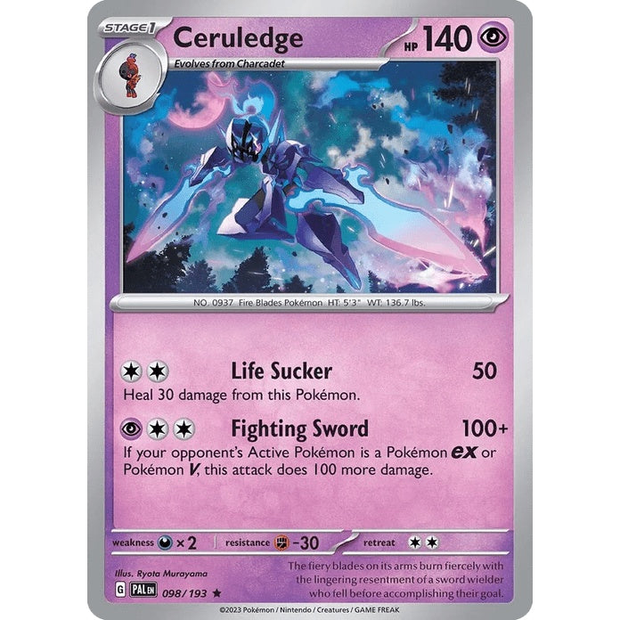Ceruledge - Paldea Evolved (Rare) [PAL-98] English / Near Mint / Normal