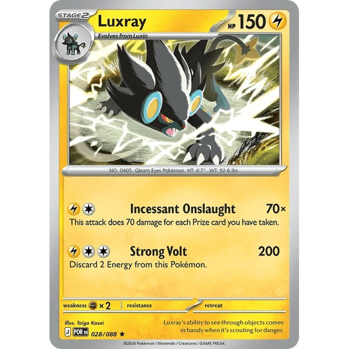 Luxray - Perfect Order (Rare) [POR-28] English / Near Mint / Normal