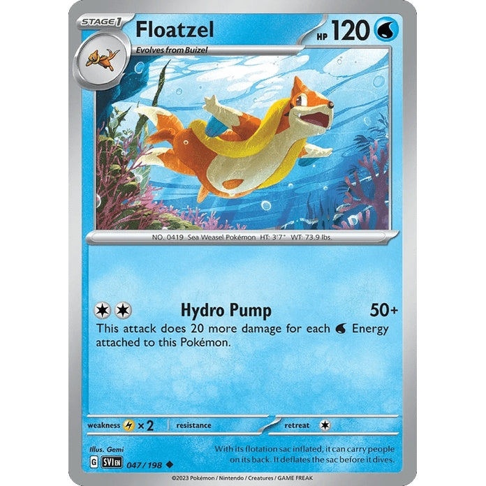 Floatzel - Scarlet & Violet (Uncommon) [SVI-47] English / Near Mint / Normal