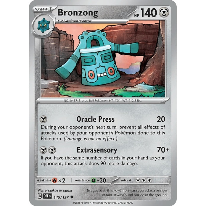Bronzong - Obsidian Flames (Uncommon) [OBF-145] English / Near Mint / Normal
