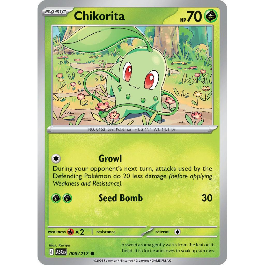 Chikorita 008/217 [Friend Ball pattern] - Ascended Heroes