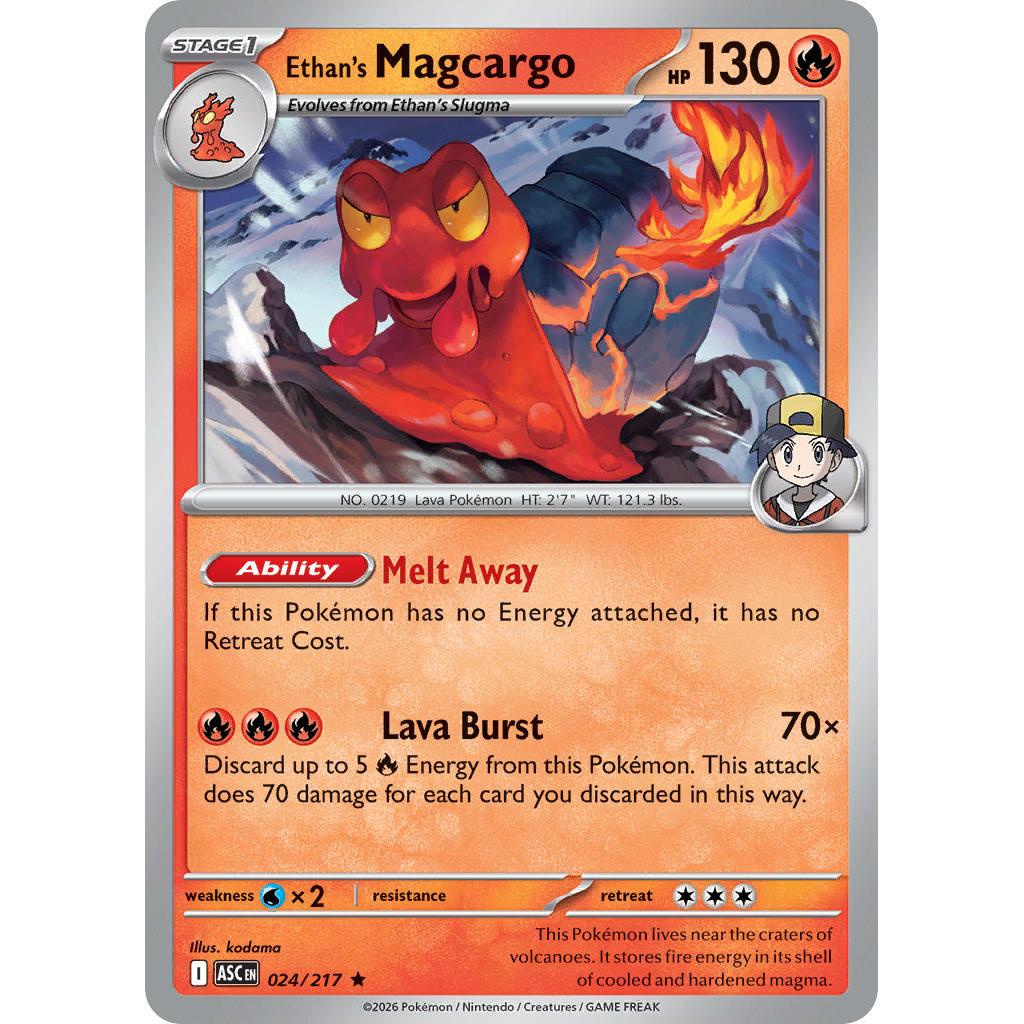 Ethan's Magcargo 024/217 [Poke Ball pattern] - Ascended Heroes