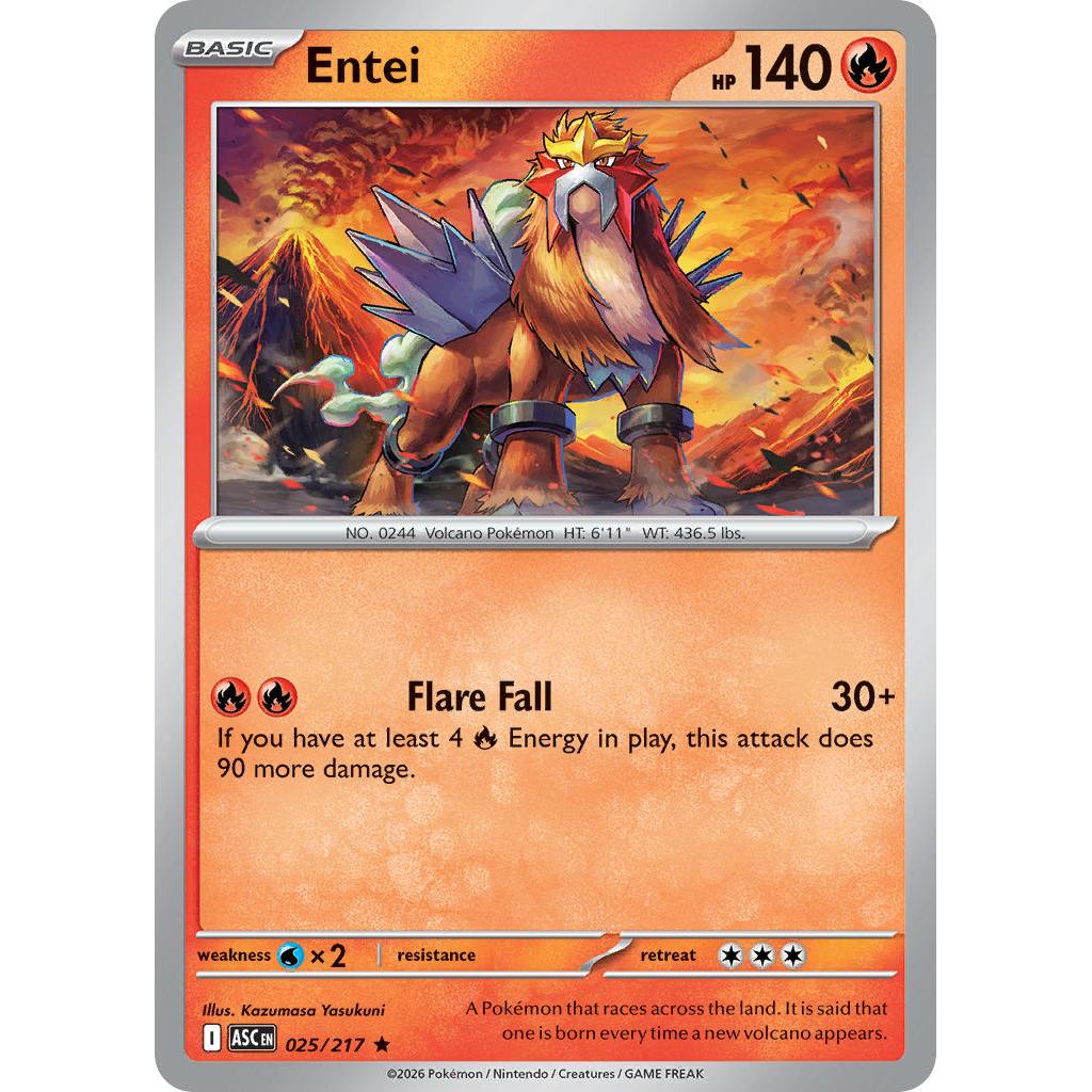 Entei 025/217 [Quick Ball pattern] - Ascended Heroes