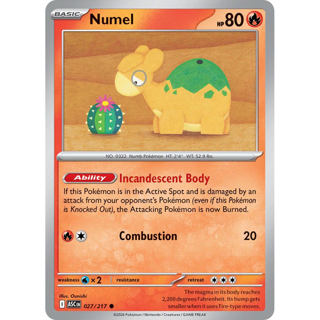 Numel 027/217 [Quick Ball pattern] - Ascended Heroes