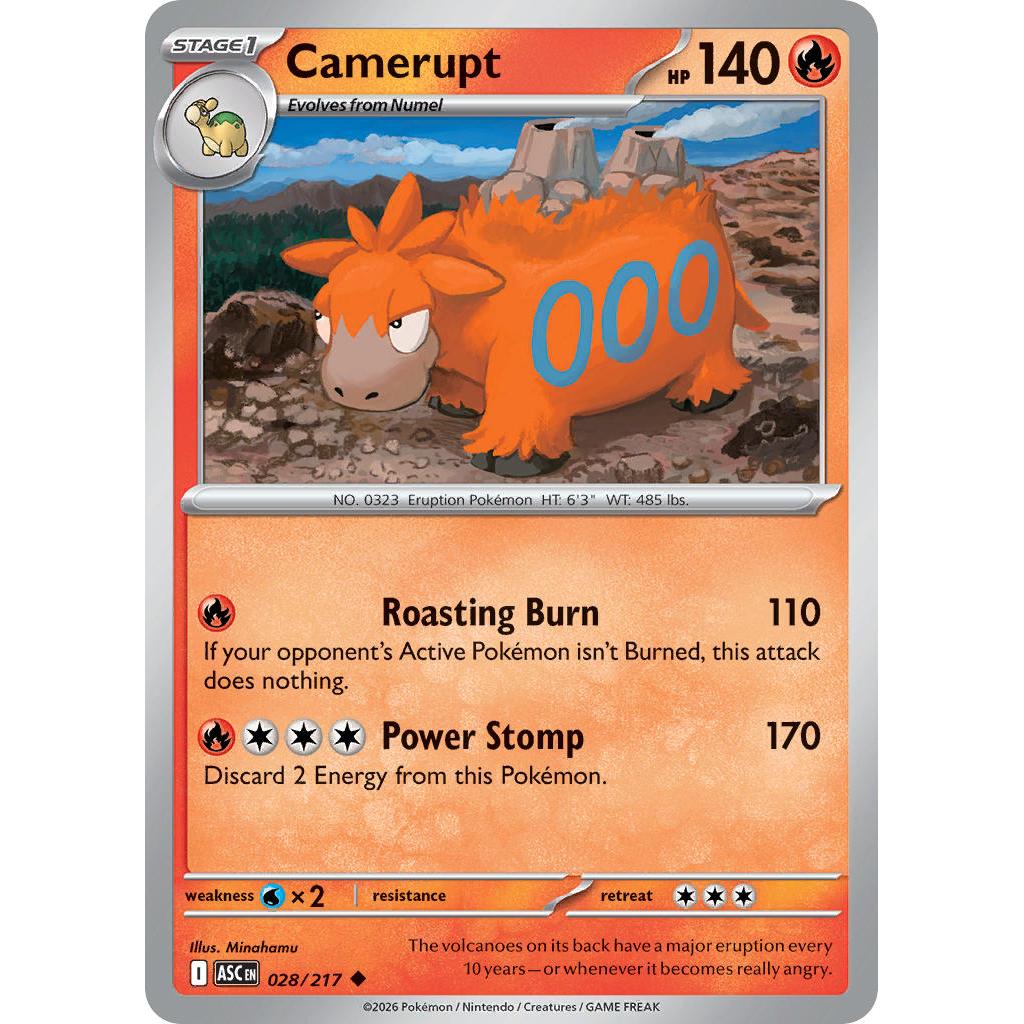 Camerupt 028/217 [Quick Ball pattern] - Ascended Heroes