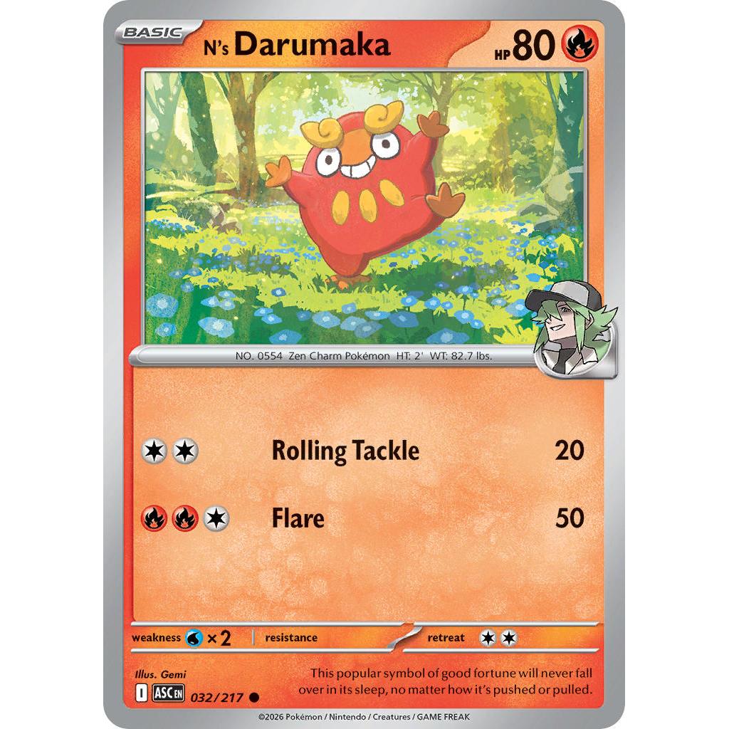 N's Darumaka 032/217 - Ascended Heroes