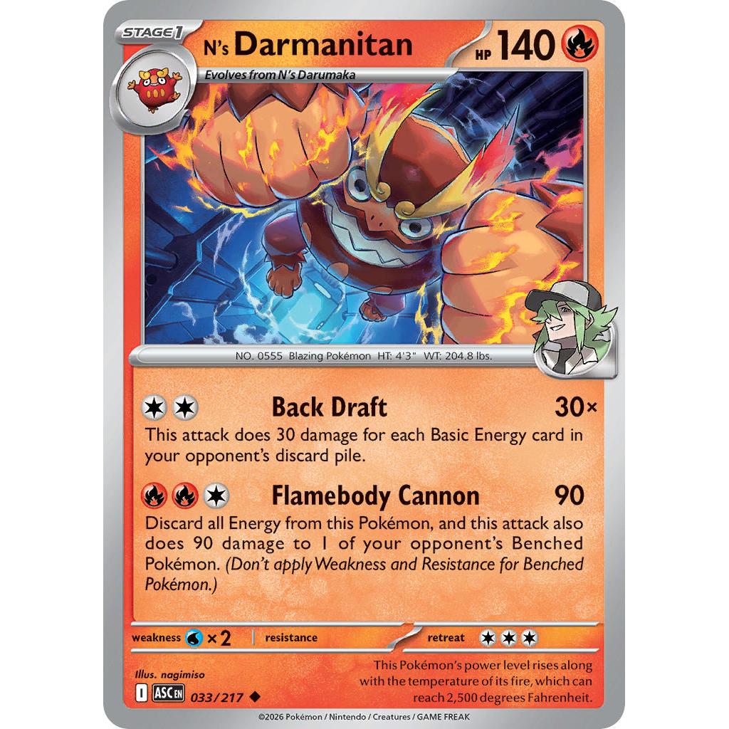N's Darmanitan 033/217 [Energy Symbol] - Ascended Heroes